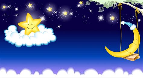 Moon and Stars Cartoon Wallpapers - Top Free Moon and Stars Cartoon ...