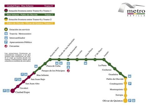 Seville metro map - Metro Seville map (Andalusia - Spain)