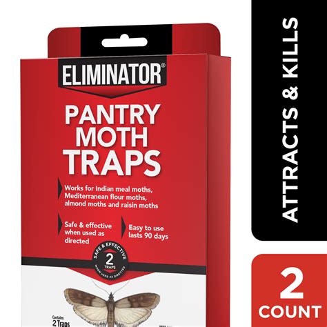 Eliminator Pantry Moth Traps, Pheromone Moth Traps, 2 Pack - Walmart.com