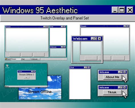 Windows 95 Twitch Overlay