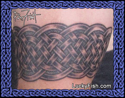 Saxon Band Tattoo Design – LuckyFish Art