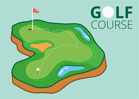 Golf Course 190867 Vector Art at Vecteezy