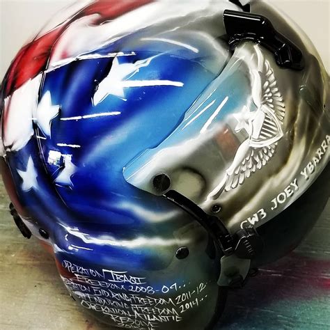 American Flag Custom Army Helmet - Paint By A Girl