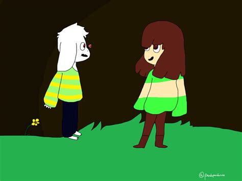 Chara and Asriel by pandapandacute on DeviantArt