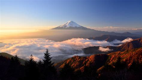 Mount Fuji at Sunrise : woahdude Volcano Wallpaper, Sunrise Wallpaper, Landscape Wallpaper ...