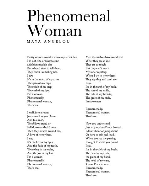 Maya Angelou Poems