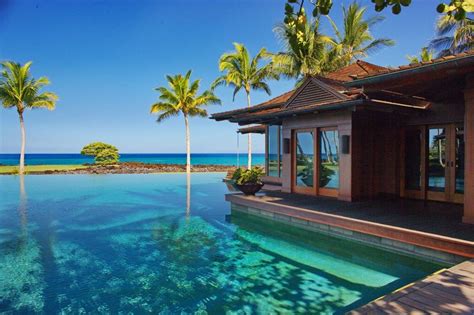 luxury coastal home | hualalai resort | Hawaii beach house, Waterfront ...