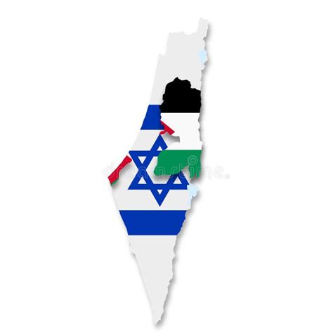 Palestine and Israel Flags. Flag Palestine and Flag Israel, Conflict Palestine Vs Israel, 3D ...