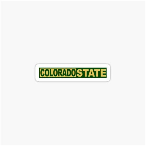 "Colorado State Logo" Sticker for Sale by mlzizic01 | Redbubble