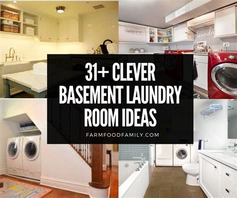 31+ Basement Laundry Room Makeover Ideas On a Budget 2024