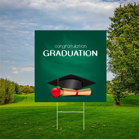 Custom Graduation Yard Sign - CustomPatchFactory.Com