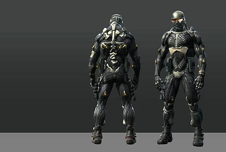 HD wallpaper: weapons, running, Crysis, nanosuit | Wallpaper Flare