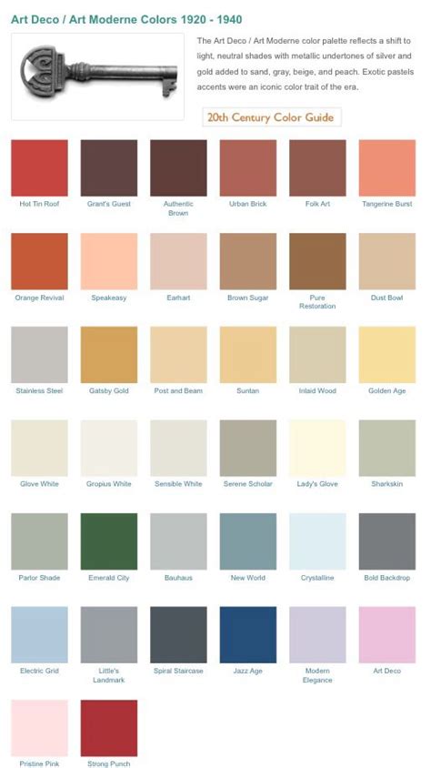 Art Deco Color Palette | Art deco colors, Art deco color palette, Art deco