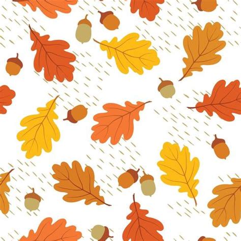 Autumn leaves seamless pattern 682608 Vector Art at Vecteezy