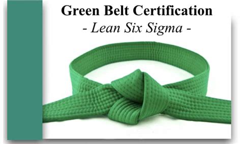 Best Of green belt training lean six sigma Sigma lean manos tensan ...