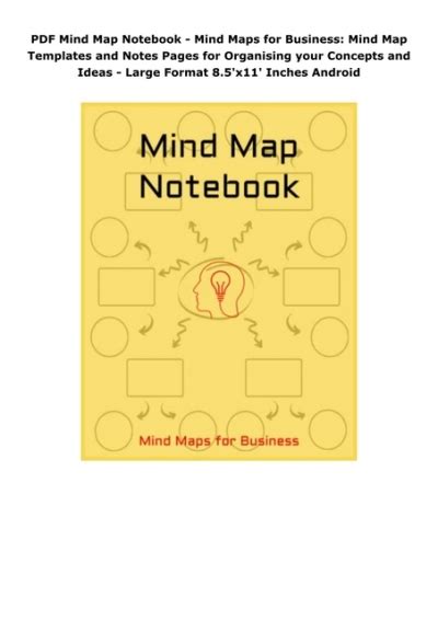 PDF Mind Map Notebook - Mind Maps for Business: Mind Map Templates and Notes Pages for ...