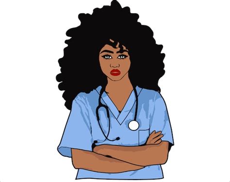 African American Nurse Svg - 165+ SVG Images File