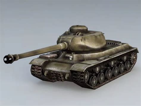 Russian Is2 Tank Free 3D Model (.Max) - Open3dModel