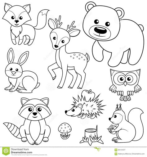 Wild Animals Clipart Black And White – Idalias Salon