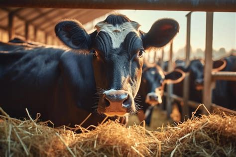 Premium Photo | Livestock industry cows in cowshed part of meat production