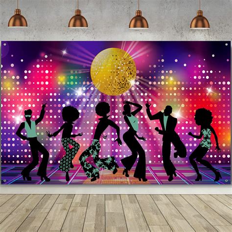 Buy 70s 80s 90s Disco Party Backdrop Retro Disco Party Decorations ...