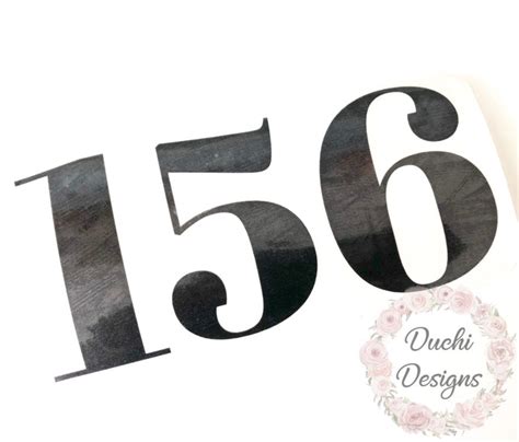 Vinyl Numbers Decals Three Number Vinyl Decal Stickers for - Etsy