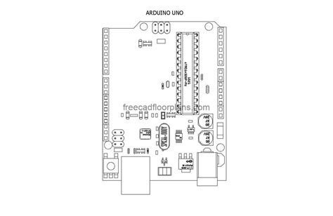 Arduino Uno - Free CAD Drawings