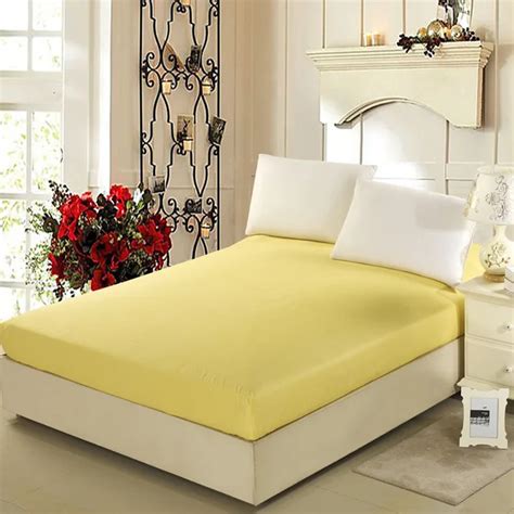 HELENGILI Color Pattern Cotton Protective Sleeve Fitted Mattress Cover Single Bed Bedspread 1.5 ...