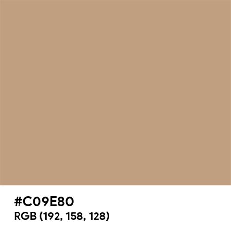 Pure Beige color hex code is #C09E80