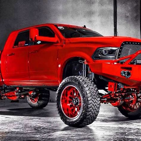 Lifted red dodge | Jacked up trucks, Trucks, Lifted trucks