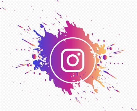 Splash Instagram Logo Circle Gradient Colors | Citypng