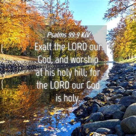 Psalms 99:9 KJV Bible Verse Images