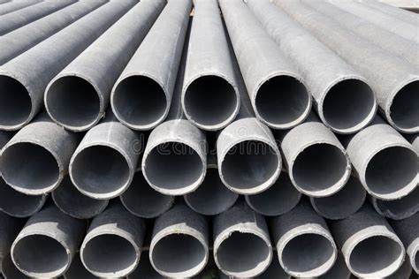 The asbestos cement pipes. stock photo. Image of sewage - 99611176