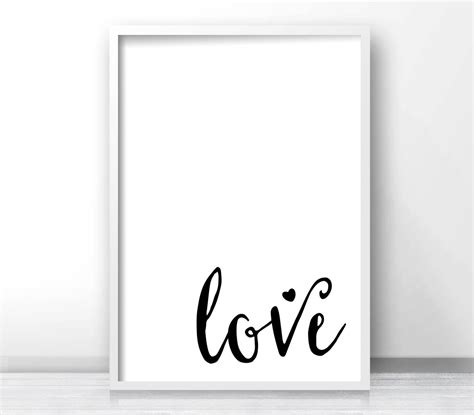 Love Wall Art Printable Digital Download Art Home Decor Wall | Etsy