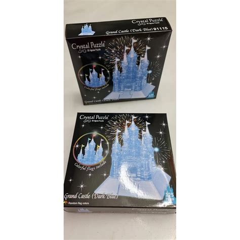 Jigsaw 3D Crystal Puzzle Grand Dark Blue Castle