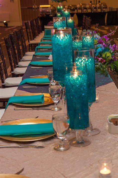 Teal Wedding Reception