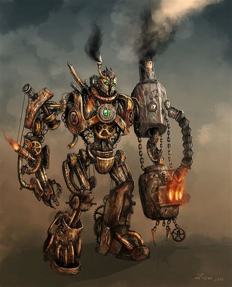 Steampunk Robot by Ziom05 on DeviantArt