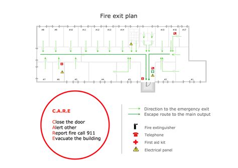 Free Emergency Evacuation Floor Plan Template | Review Home Co