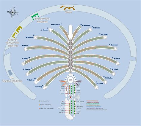 Palm Jumeirah Map - Jumeirah Dubai • mappery