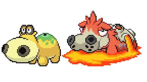 Hippopotas/Numel Evolution Line Sprite Fusion by KingPanloco on DeviantArt