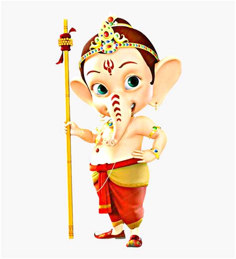 Freetoedit Cartoon Ganesha Ganesh - Bal Ganesh Png, Transparent Png ...