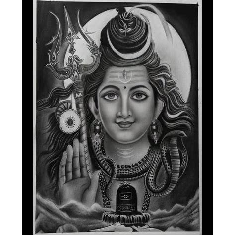 Viciniti : Realastic pencil portrait of lord shiva