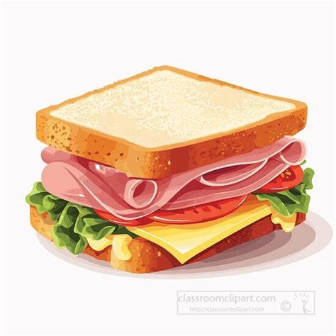 Sandwich Clipart-delicious ham sandwich