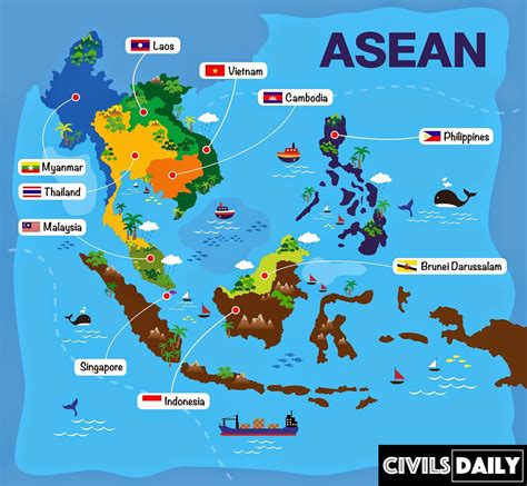 ASEAN-Member-countries-in-map – Civilsdaily