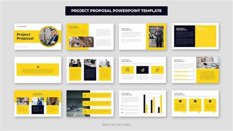 Premium Vector | Yellow business proposal project presentation slide ...