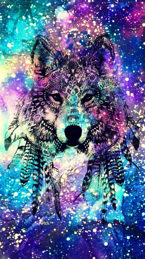 Cute Galaxy Wolf Wallpapers on WallpaperDog