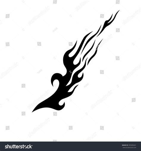 Flame Vector Tribal Tribal Flames Vector Stock Vector (Royalty Free) 395985691 | Shutterstock