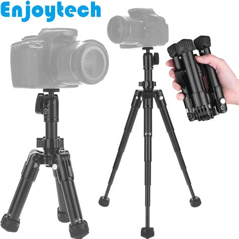 Aluminum Alloy Mini Tripod with Ball Head for Canon Nikon Sony DSLR Cameras DV Portable Tripod ...