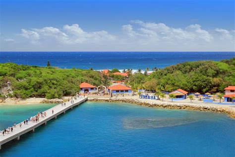 Beach And Tropical Resort, Labadee Island, Haiti. Stock Image - Image ...