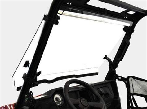 Polaris Ranger Mid-Size (Pro-Fit) Full Tilting Scratch Resistant Windshield - Spike Powersports